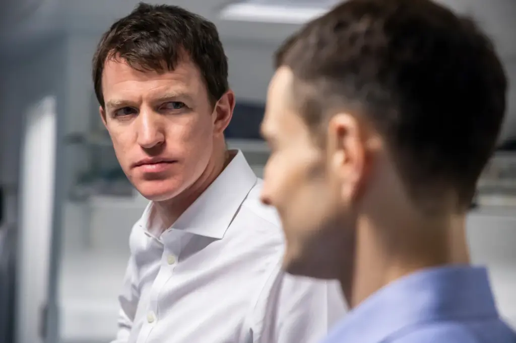 Doctor in discussion with a patient during a consultation